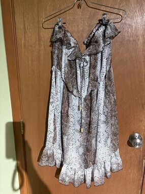 Torrid size 3(20-22) Brown snake skin pattern Dress